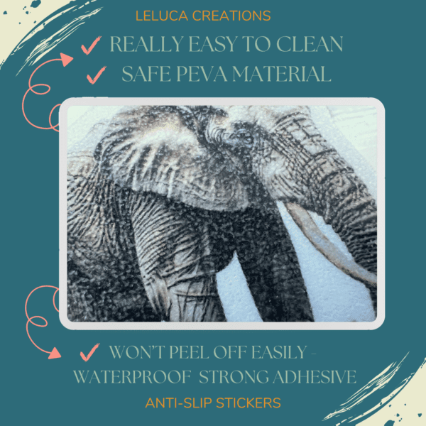 High-quality shower door decals ideal for preventing slips and enhancing safety.