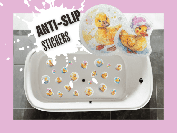 High-quality duck bathtub stickers ideal for preventing slips and enhancing safety.