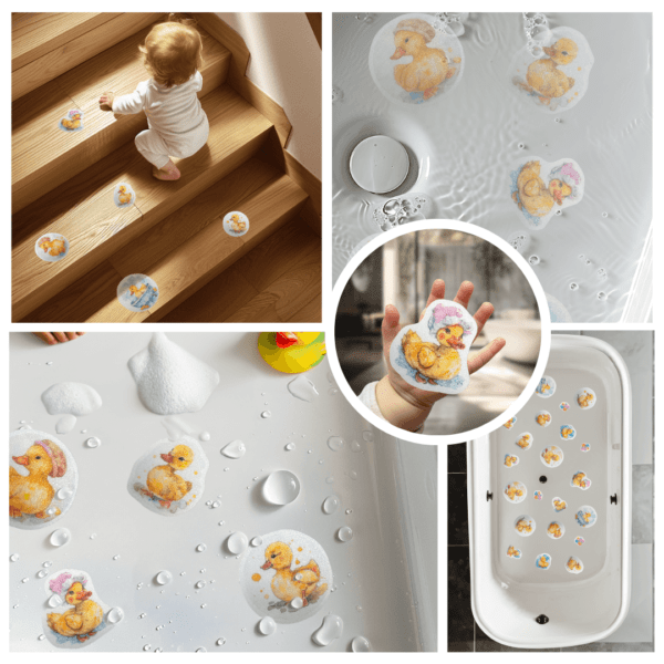 High-quality duck bathtub stickers ideal for preventing slips and enhancing safety.