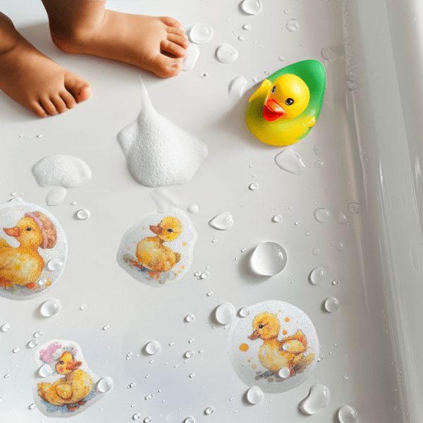 High-quality duck bathtub stickers ideal for preventing slips and enhancing safety.