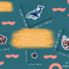 Ocean animal Montessori stickers for slip resistance.