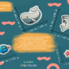 Montessori-inspired sea animal non-slip stickers.
