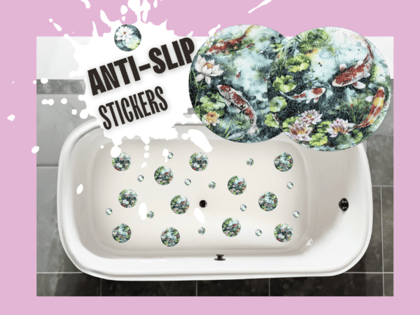 Koi Fish high-quality non slip bathtub stickers ideal for preventing slips and enhancing safety.