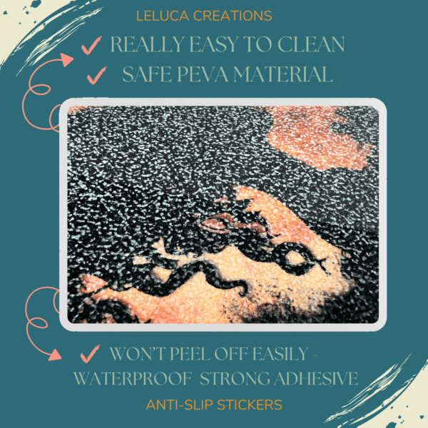 High-quality female silhouette antislip sticker ideal for preventing slips and enhancing safety.