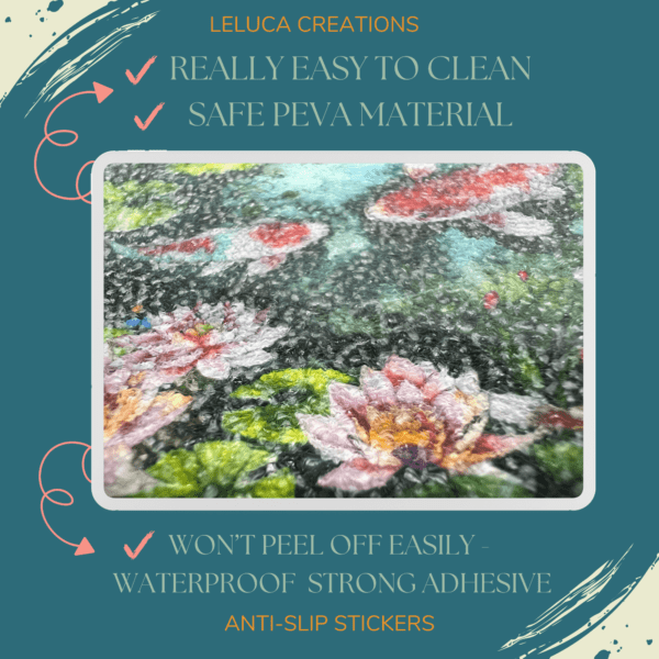 Koi Fish high-quality non slip bathtub stickers ideal for preventing slips and enhancing safety.