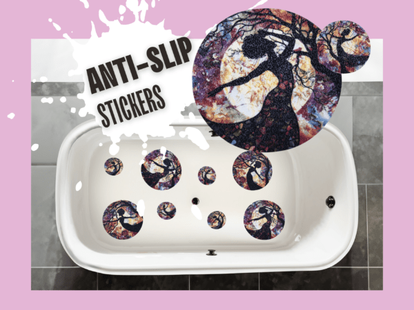 High-quality woman silhouette bathtub decor stickers ideal for preventing slips and enhancing safety.