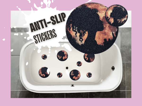 High-quality female silhouette antislip sticker ideal for preventing slips and enhancing safety.