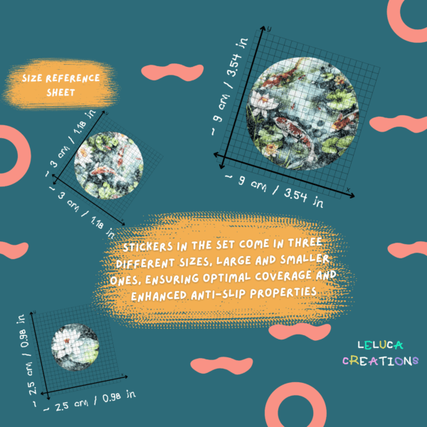 Anti-Slip Stickers | Koi Fish Decal - Image 6