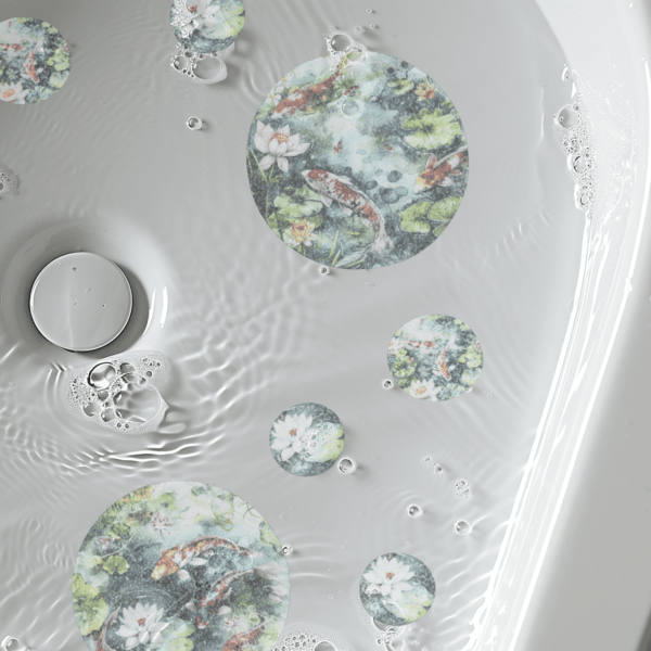 Koi Fish high-quality non slip bathtub stickers ideal for preventing slips and enhancing safety.