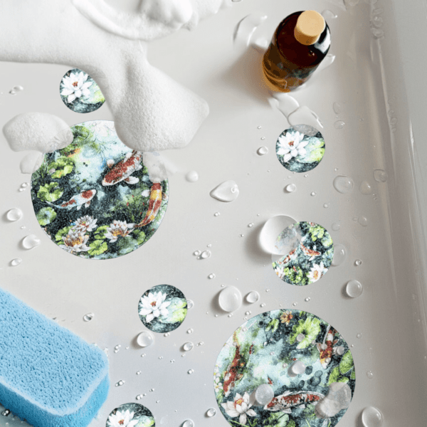 Koi Fish high-quality non slip bathtub stickers ideal for preventing slips and enhancing safety.